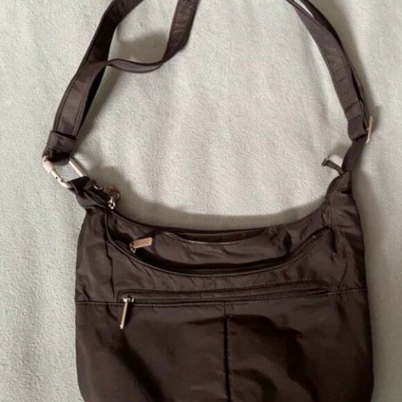 TRAVELON’s Anti-Theft Black Nylon Crossbody Bag - Picture 2 of 16